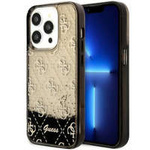 Guess GUHCP14LLC4PSGK iPhone 14 Pro 6.1" schwarz/schwarz Hardcase Liquid Glitter 4G Transculent