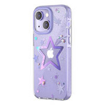 Kingxbar Heart Star Series Hülle für iPhone 14 Plus Lila Star Hülle