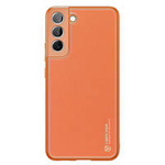 Dux Ducis Yolo elegante Hülle aus ökologischem Leder für Samsung Galaxy S22+ (S22 Plus) orange