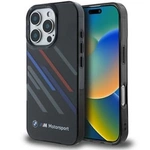 BMW Motosport IML Random Stripes Hülle für iPhone 16 Pro Max – Schwarz