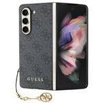 Guess nakładka do Samsung Galaxy Z Fold 5 GUHCZFD5GF4GGR szara HC PU 4G Charm