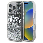 Schutzhülle IPHONE 16 PRO MAX DKNY Hardcase Liquid Glitter Arch Logo (DKHCP16XLBNAEK) schwarz