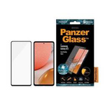 Gehärtetes Glas 5D SAMSUNG GALAXY A72 4G / 5G PanzerGlass E2E Microfracture Case Friendly AntiBacterial schwarz