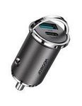 Joyroom szybka ładowarka samochodowa USB Typ C / USB 45 W 5 A Power Delivery Quick Charge 3.0 AFC SCP szary (C-A35)