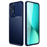 Schutzhülle XIAOMI 12 LITE Gepanzerte stoßfeste Nexeri Carbon Fiber blau