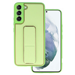 TEL PROTECT Leather Luxury Stand Case do Samsung Galaxy S22 Plus Miętowy