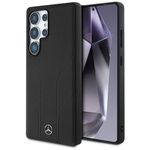 Schutzhülle SAMSUNG GALAXY S25 ULTRA Mercedes AMG Hardcase Leather Debossed Lines MagSafe schwarz