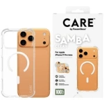 CARE by PanzerGlass Modisches Samba Case mit weißem MagSafe für iPhone 17 Pro Max - Transparent