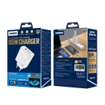JELLICO Netz-Ladegerät C79 GaN PD 65W 2xUSB-C + 1xUSB QC3.0 weiss