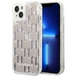 Karl Lagerfeld KLHCP14SLMNMS iPhone 14 6.1" Hardcase Silber / Silber Liquid Glitter Monogram
