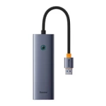 Baseus UltraJoy 4in1 USB-A Hub 3 x USB-A 3.0 + RJ45 - Grau
