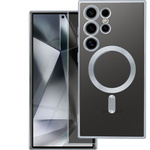 Futerał ELECTRO MAG COVER kompatybilny z MagSafe do SAMSUNG S25 FE srebrny