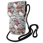Hello Kitty Leather Tags Graffiti Cord-Tasche – Beige