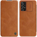 Nillkin Qin Lederholster für Samsung Galaxy A73 braun