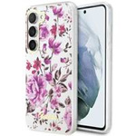 Guess GUHCS23MHCFWST S23+ S916 weiß/weißer Hartschalenkoffer Flower Collection