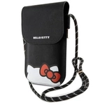 Hello Kitty Leder Hiding Kitty Cord Tasche – Schwarz