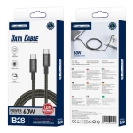 JELLICO Kabel B28 USB-C - USB-C PD 60W 1M schwarz