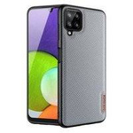 Dux Ducis Fino etui pokrowiec pokryty nylonowym materiałem Samsung Galaxy A22 4G niebieski