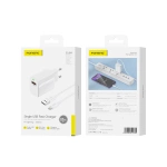 FONENG Netz-Ladegerät EU64 18W 1xUSB QC3.0 + Kabel Lightning weiss