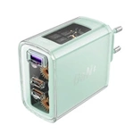 Acefast Ladegerät GaN 65W 3 Ports (1xUSB, 2xUSB C) grün (A45)