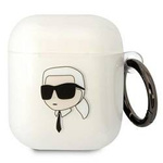 Original Handyhülle APPLE AIRPODS Karl Lagerfeld Karl`s Head (KLA2HNIKTCT) transparent