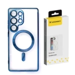 Wozinsky Galvanisierte Hülle mit Magsafe für Samsung Galaxy S25 - Blau