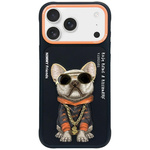 Etui Nimmy Glasses Cool Dog do iPhone 17 Pro Max czarny