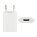 ECONOMY ŁADOWARKA SIECIOWA USB 1A BIAŁA PŁASKA
