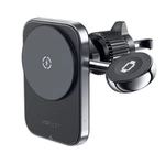 Acefast D18 Autohalterung mit MagSafe / Qi-Induktionsladegerät + USB-A USB-C-Kabel - Schwarz