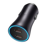 Baseus Golden Contactor Pro car charger 2x USB-C 40W gray (CGJP000013)