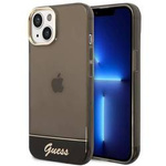 Original Case IPHONE 14 PLUS Guess Hardcase Translucent black