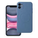 Futerał Silicone Mag Cover kompatybilny z MagSafe do IPHONE 11 niebieski