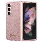 Etui Guess Glitter Script na Samsung Galaxy Z Fold 5 - różowe