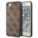 Original Case IPHONE SE 2022 / SE 2020 / 7 / 8 Guess Hard Case 4G Metal Gold Logo (GUHCI8G4GFBR) brown