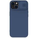 Nillkin CamShield Silky Silicone Case for iPhone 15 Plus with Camera Protector - Dark Blue