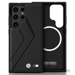 Case SAMSUNG GALAXY S25 ULTRA BMW Leather Oversized Stripes MagSafe black
