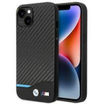 Case BMW BMHCP14S22NBCK iPhone 14 6.1 &quot;black / black Leather Carbon