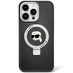 Karl Lagerfeld KLHMP15LHMRSKHK iPhone 15 Pro 6.1" black/black hardcase Ring Stand Karl Head MagSafe