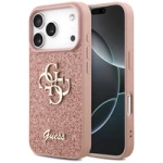 Guess Fixed Glitter Big 4G Case for iPhone 17 Pro - Pink