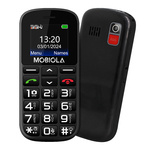 TELEFON GSM MOBIOLA MB200 2G TELEFON DLA SENIORA CZARNY