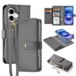 Dux Ducis Lawa Leather Case for iPhone 16 - Gray