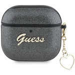 Original Case APPLE AIRPODS 4 Guess Metallic Script Charm black