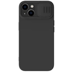 Nillkin CamShield Silky Silicone Case for iPhone 15 Plus with Camera Protector - Black