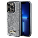 Original Case IPHONE 14 PRO Guess Hardcase Sequin Script Metal (GUHCP14LPSFDGSS) silver