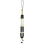 Hello Kitty Pearls and Beads Kitty Charm Phone Charm - Black