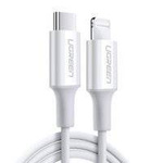 Ugreen kabel przewód USB Typ C - Lightning MFI 1m 3A 18W biały (10493)