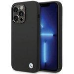 BMW Silicone Metal Logo case for iPhone 15 Pro - black