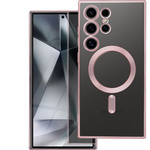 Futerał ELECTRO MAG COVER kompatybilny z MagSafe do SAMSUNG S25 Plus złoty róż