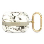 Case APPLE AIRPODS PRO Guess AirPods Marble Strap Collection (GUAPHCHMAG) gray