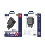 JELLICO wall charger C32 18W 1xUSB QC3.0 + cable USB-C Black